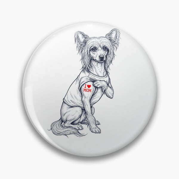 Item preview, Vintage Chinese Crested Dog Mom Tattoo Dog Lover designed and sold by TerryConnells.