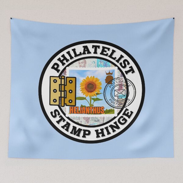 Item preview, Philately: Helianthus (Sunflower) Postage Stamp with Stamp Hinge. designed and sold by MPC-Mince-Pies.