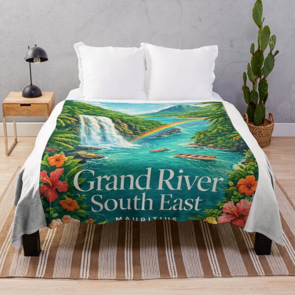 Item preview, Grand River South East Lagoon and Ile aux Cerfs Mauritius designed and sold by Places On Earth.