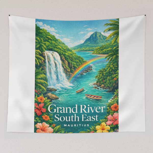 Item preview, Grand River South East Lagoon and Ile aux Cerfs Mauritius designed and sold by Places On Earth.