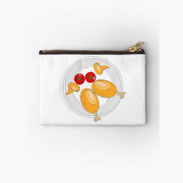 Artikelvorschau, Frittierte Hähnchenschenkel und -flügel in Doodle-Manier auf einem Teller. entworfen und verkauft von Natalia4321.
