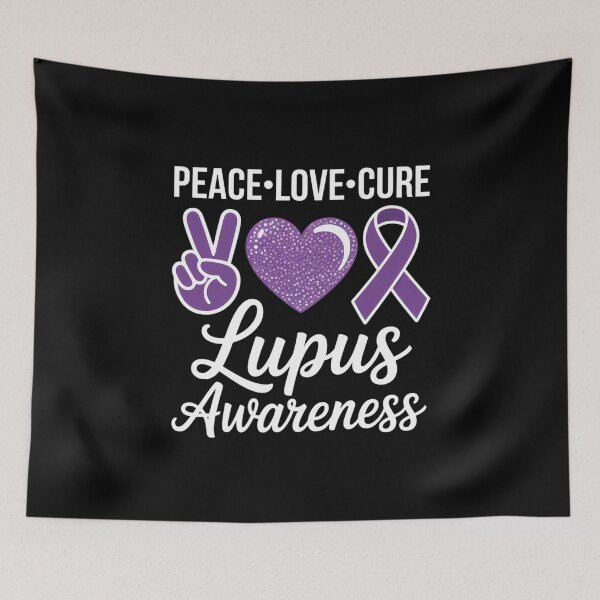 Item preview, Lupus Awareness Support Ribbon Cute Peace designed and sold by flutsotizadi.