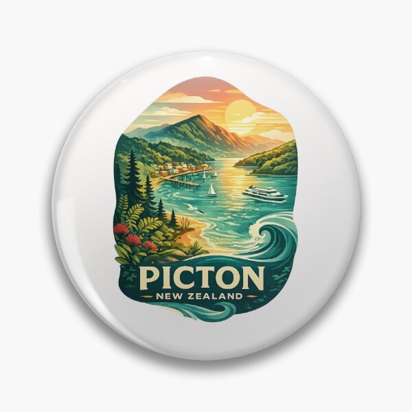Item preview, Picton Marlborough Sounds Queen Charlotte and South Island New Zealand designed and sold by Places On Earth.