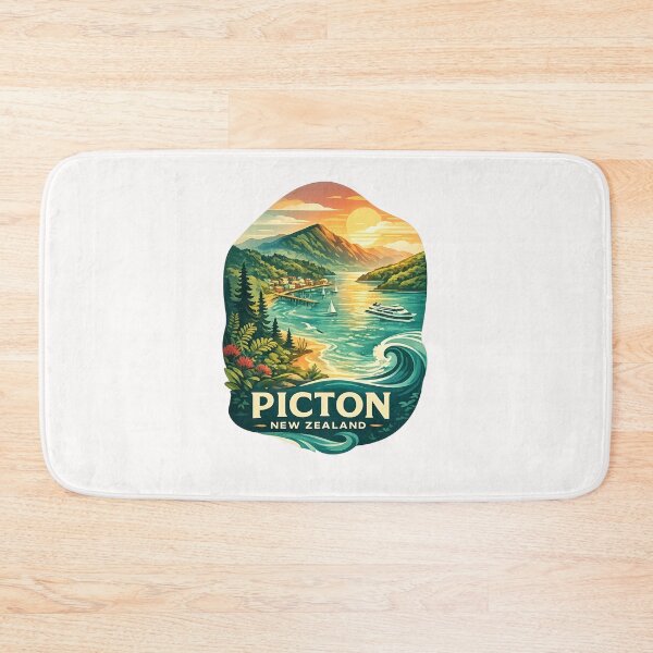 Item preview, Picton Marlborough Sounds Queen Charlotte and South Island New Zealand designed and sold by Places On Earth.