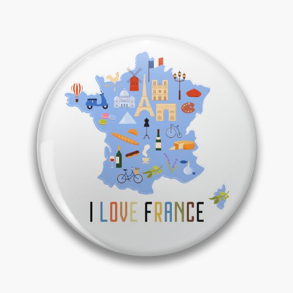 Item preview, I love France - T-shirt for travelers designed and sold by TobiasLogic.
