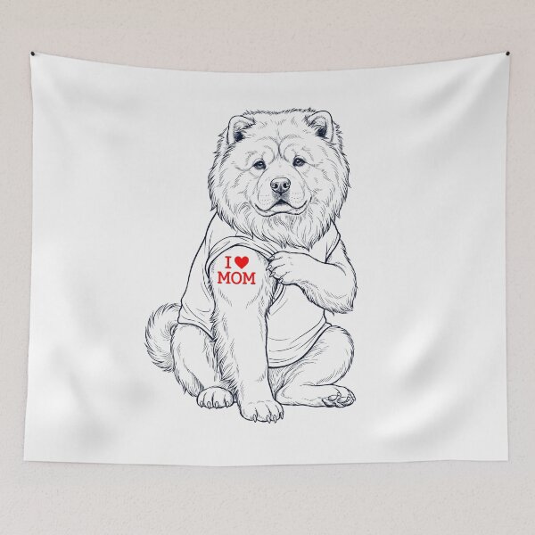 Artikelvorschau, Vintage Chow Chow Mom Tattoo Hundeliebhaber entworfen und verkauft von TerryConnells.