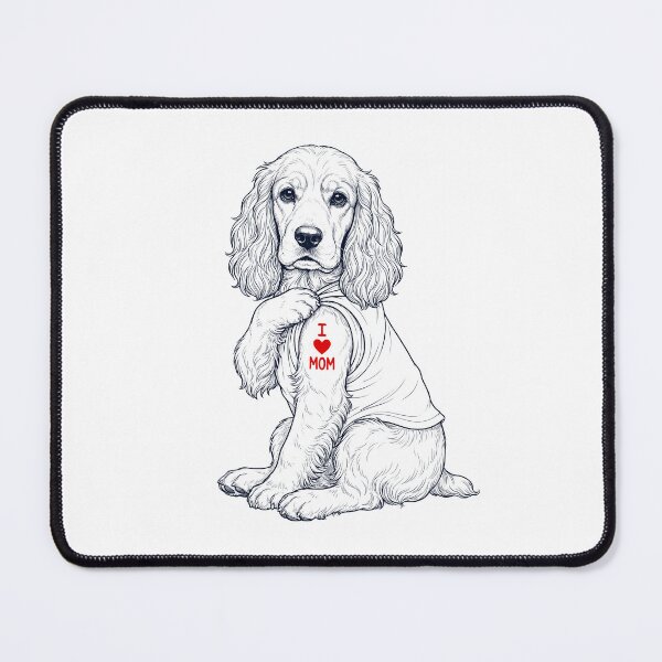 Item preview, Vintage Cocker Spaniel Mom Tattoo Dog Lover designed and sold by TerryConnells.