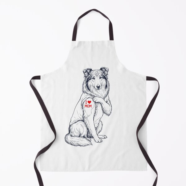 Aperçu de l'œuvre Maman Collie vintage tatouée amoureuse des chiens créée et vendue par TerryConnells.
