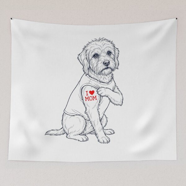 Item preview, Vintage Dandie Dinmont Terrier Mom Tattoo Dog Lover designed and sold by TerryConnells.