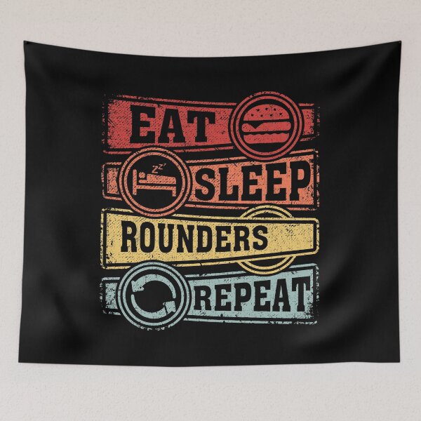Item preview, Eat Sleep Rounders Repeat designed and sold by GabbyKash.
