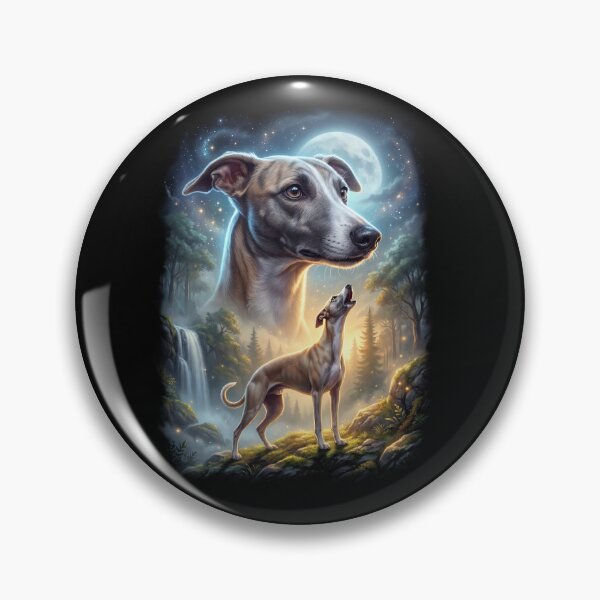 Item preview, Whippet Howling Moon Art Dog Lover designed and sold by DoodleTortle.