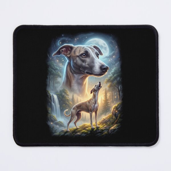 Item preview, Whippet Howling Moon Art Dog Lover designed and sold by DoodleTortle.