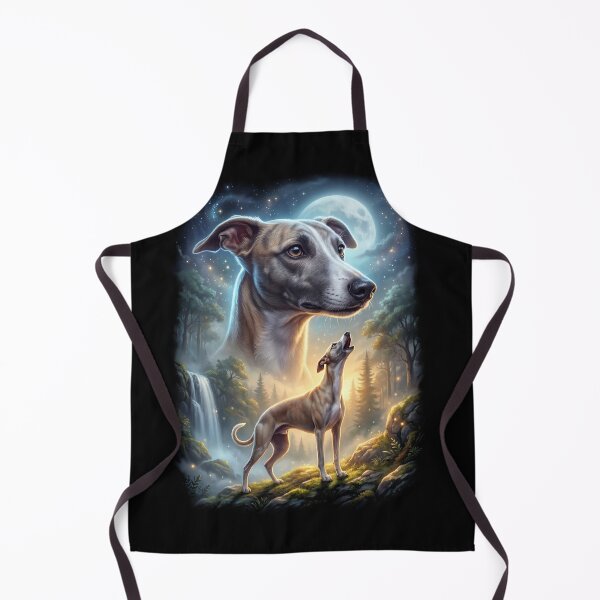 Item preview, Whippet Howling Moon Art Dog Lover designed and sold by DoodleTortle.