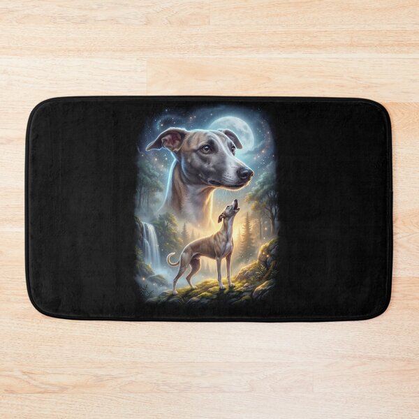 Item preview, Whippet Howling Moon Art Dog Lover designed and sold by DoodleTortle.