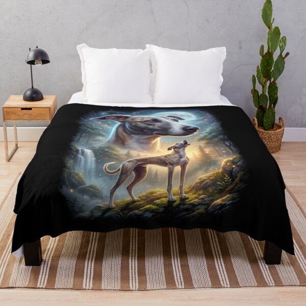 Item preview, Whippet Howling Moon Art Dog Lover designed and sold by DoodleTortle.
