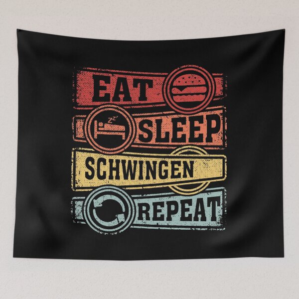 Item preview, Eat Sleep Schwingen Repeat designed and sold by GabbyKash.