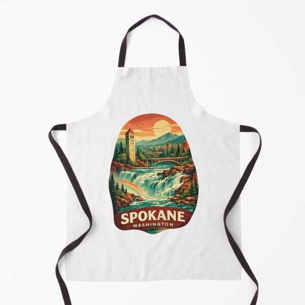 Item preview,  Spokane River Falls Clock Tower and Washington Inland Northwest designed and sold by Places On Earth.