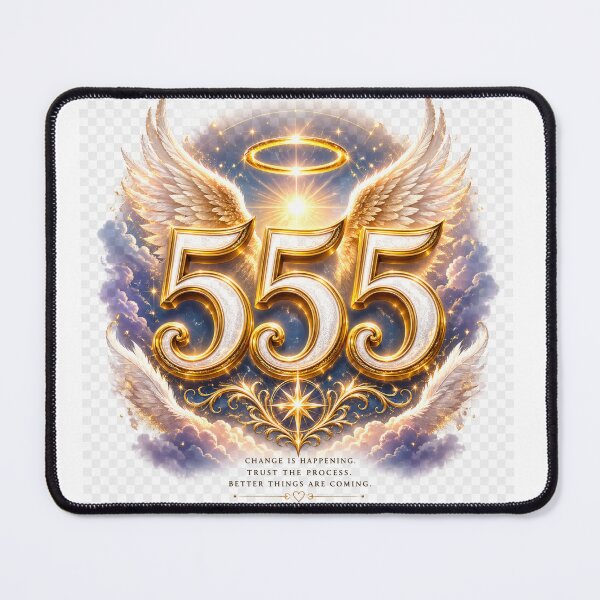 Item preview, Golden Angel Number 555 Divine Transformation designed and sold by HiteshArt111.