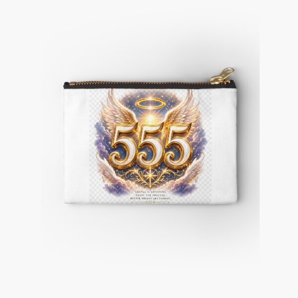 Item preview, Golden Angel Number 555 Divine Transformation designed and sold by HiteshArt111.