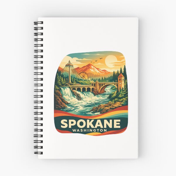 Item preview, Spokane Riverfront Park and Monroe Street Washington designed and sold by Places On Earth.