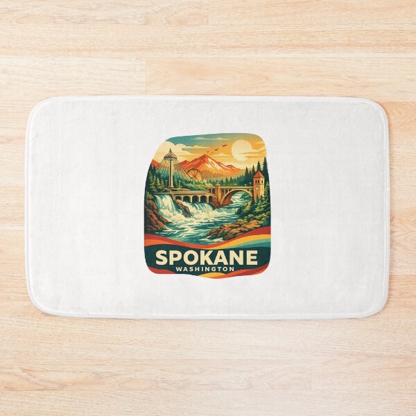 Item preview, Spokane Riverfront Park and Monroe Street Washington designed and sold by Places On Earth.