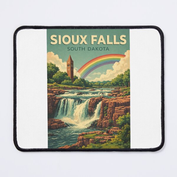 Item preview, Sioux Falls Falls Park Big Sioux River and South Dakota designed and sold by Places On Earth.