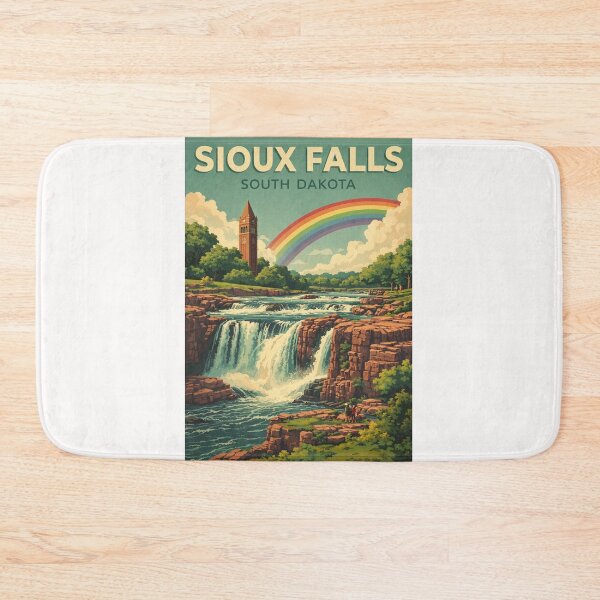 Item preview, Sioux Falls Falls Park Big Sioux River and South Dakota designed and sold by Places On Earth.
