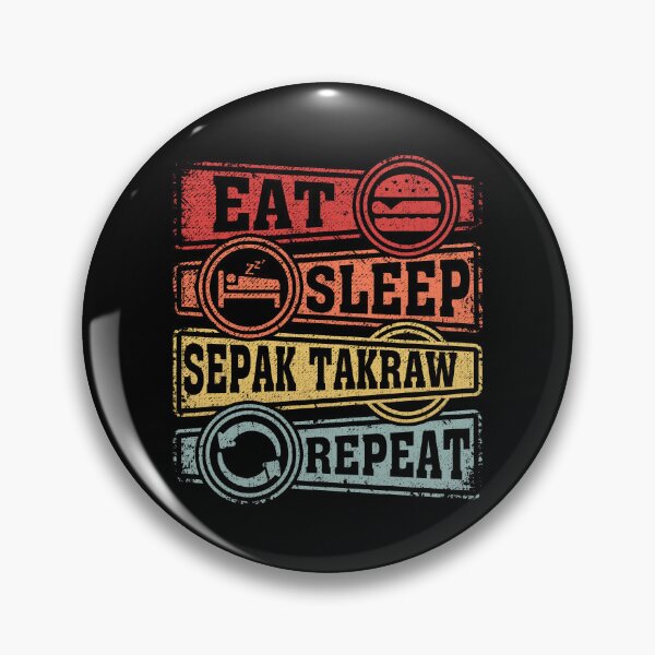 Item preview, Eat Sleep Sepak takraw Repeat designed and sold by GabbyKash.
