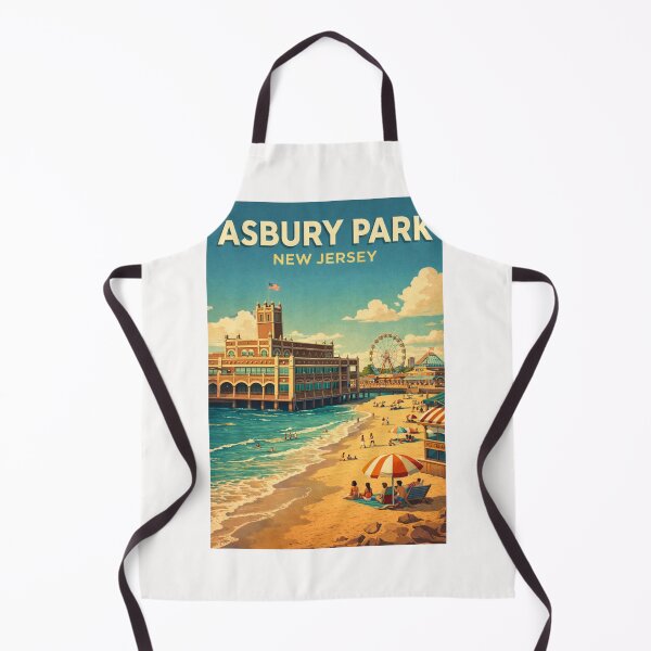 Item preview, Asbury Park Boardwalk Convention Hall and Jersey Shore New Jersey designed and sold by Places On Earth.