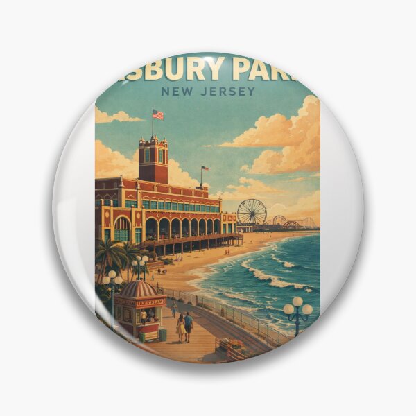 Item preview, Asbury Park Oceanfront Convention Hall and Monmouth Coast New Jersey designed and sold by Places On Earth.