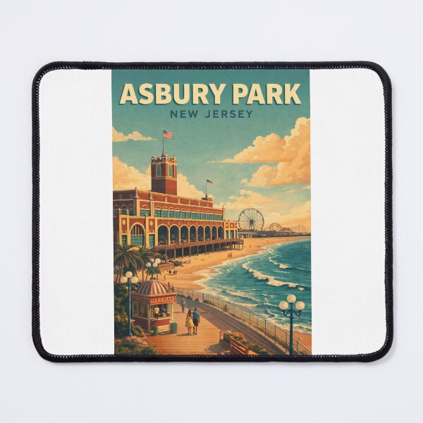 Item preview, Asbury Park Oceanfront Convention Hall and Monmouth Coast New Jersey designed and sold by Places On Earth.