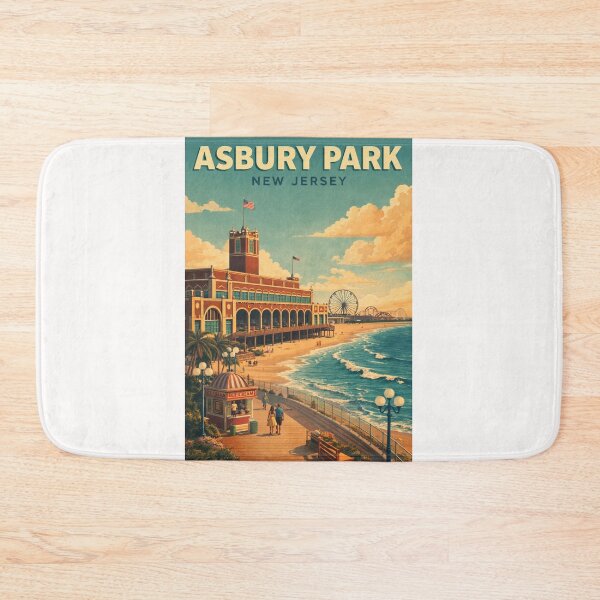 Item preview, Asbury Park Oceanfront Convention Hall and Monmouth Coast New Jersey designed and sold by Places On Earth.
