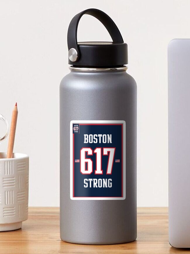 617 Boston Strong Support your heroes and Area Code  Sticker for Sale by  Randy Ekstrom