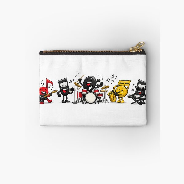 Item preview, Funny Music Notes Band - Cartoon Musicians Sheet Music with Instruments designed and sold by Gletschie.