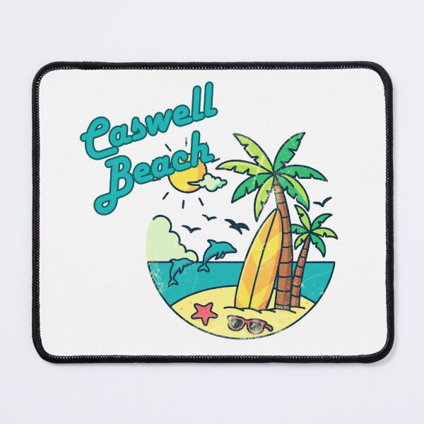 Item preview, Caswell Beach Retro Vintage Surf T-Shirt | Beach Vacation Souvenir Gift designed and sold by DonnaRaine.