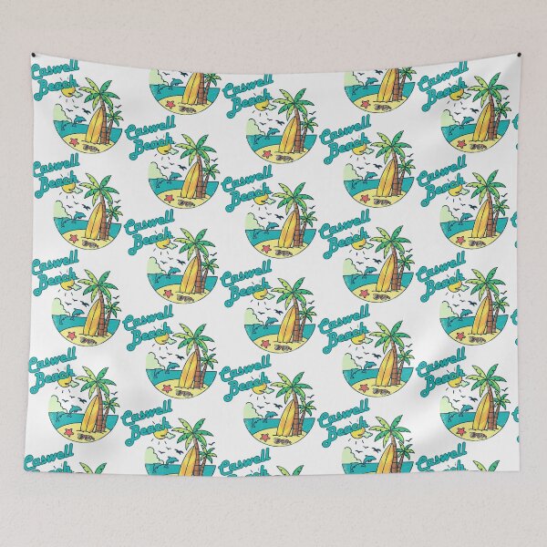Item preview, Caswell Beach Retro Vintage Surf T-Shirt | Beach Vacation Souvenir Gift designed and sold by DonnaRaine.