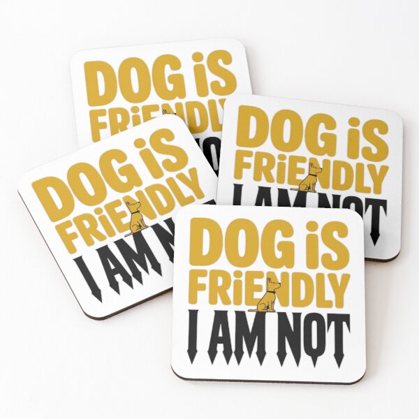 Item preview, Dog Is Friendly I Am Not - Sarcastic Pet Owner Graphic T-Shirt designed and sold by MerchlyMike.