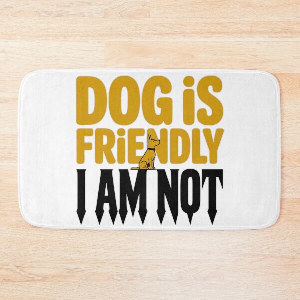 Item preview, Dog Is Friendly I Am Not - Sarcastic Pet Owner Graphic T-Shirt designed and sold by MerchlyMike.