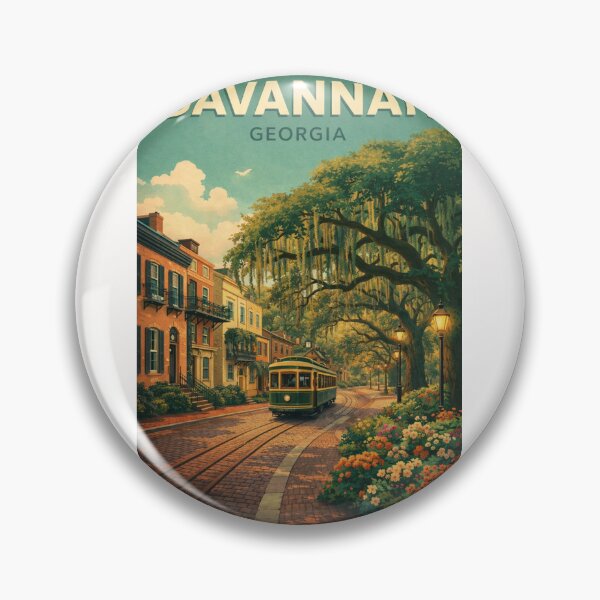 Item preview, Savannah Historic District Forsyth and Chatham Georgia designed and sold by Places On Earth.