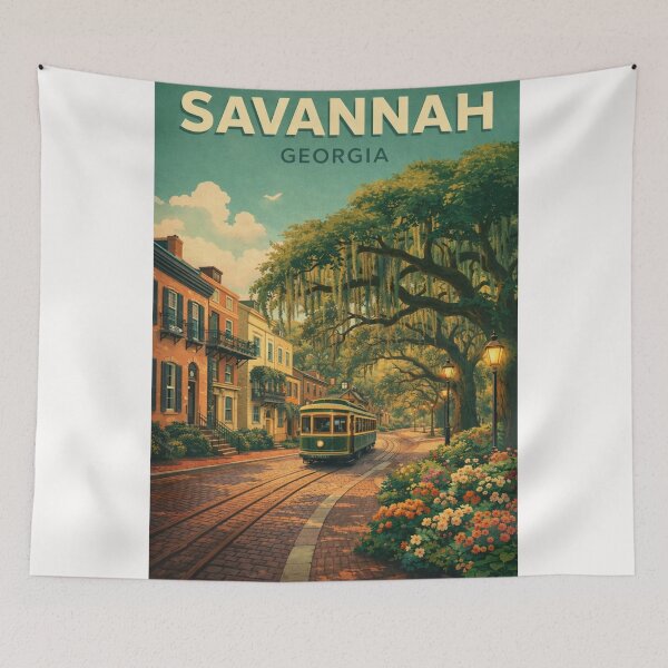 Item preview, Savannah Historic District Forsyth and Chatham Georgia designed and sold by Places On Earth.