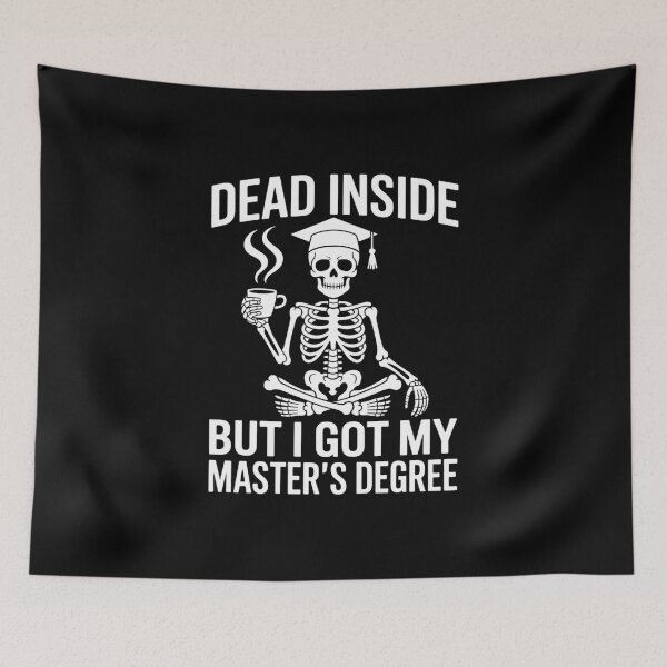 Item preview, master degree skeleton drink coffee designed and sold by Botagazghlat.