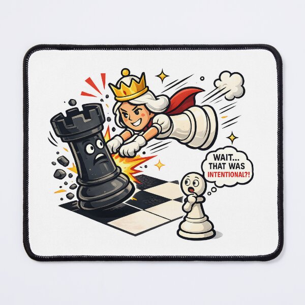 Item preview, Queen Sacrifice Chess Funny Design | “Wait… That Was Intentional?!” | Chess Meme Art for Players & Gamers designed and sold by Divakar Fashion.