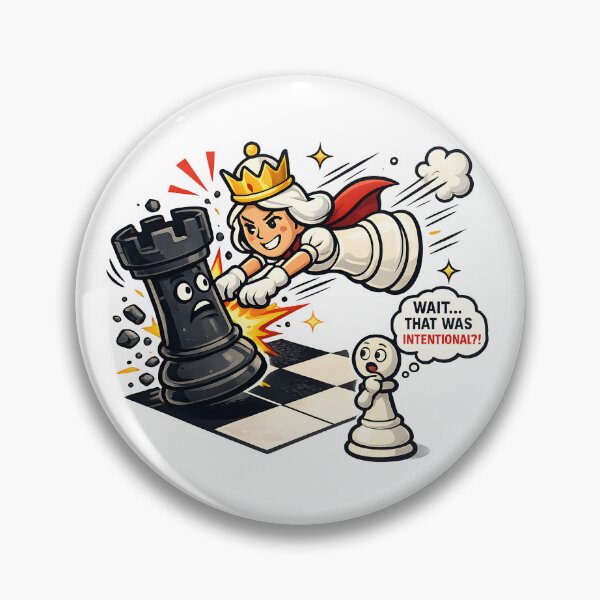 Item preview, Queen Sacrifice Chess Funny Design | “Wait… That Was Intentional?!” | Chess Meme Art for Players & Gamers designed and sold by Divakar Fashion.
