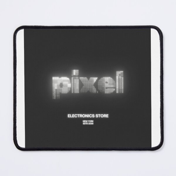 Item preview, Retro Pixel Electronics Store Logo Sticker - Futuristic NYC Tech Design designed and sold by lalit0767.