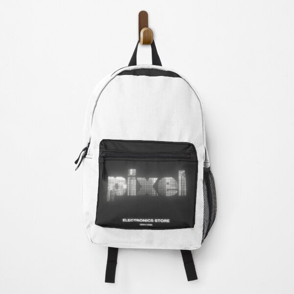 Item preview, Retro Pixel Electronics Store Logo Sticker - Futuristic NYC Tech Design designed and sold by lalit0767.