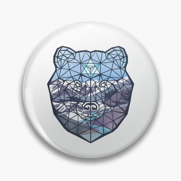 Item preview, Geometric Bear Spiritual Animal Design Dark Background designed and sold by ART-J-JAKE Wear.