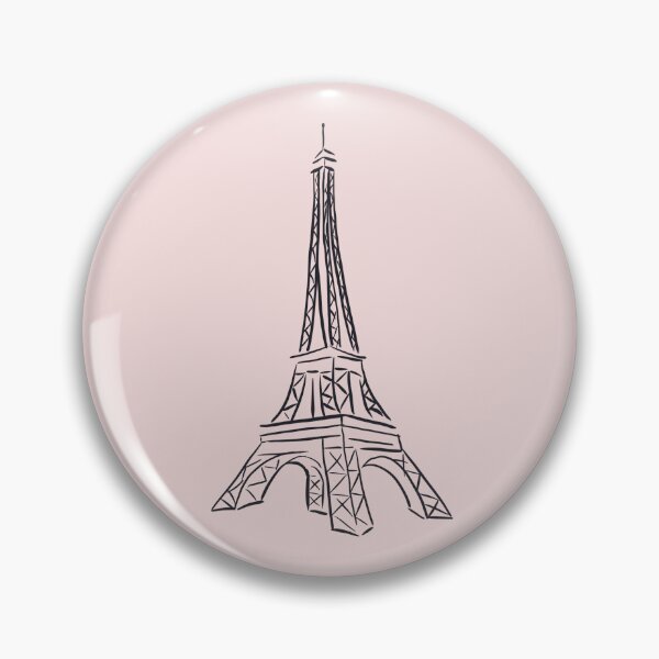Item preview, Eiffel Tower – Simple Black Line Art Minimal Paris Design designed and sold by EmeraldeaArt.