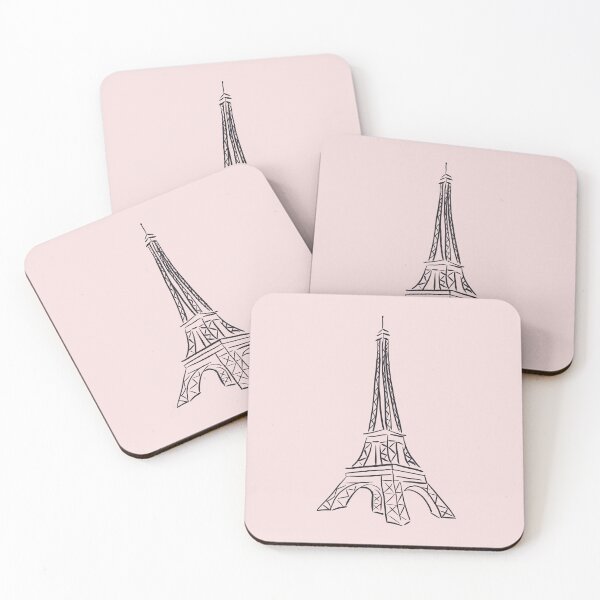 Item preview, Eiffel Tower – Simple Black Line Art Minimal Paris Design designed and sold by EmeraldeaArt.