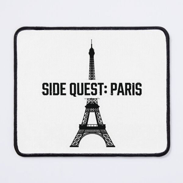Item preview, Side Quest Paris - Gamer Travel Aesthetic Sticker designed and sold by designerr23 ⭐⭐⭐⭐⭐.