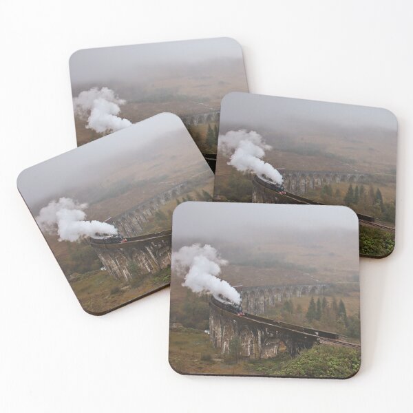 Item preview, Crossing Glenfinnan; Jacobite Steam Train on Glenfinnan Viaduct, Scottish Highlands designed and sold by Cissa King Photography.